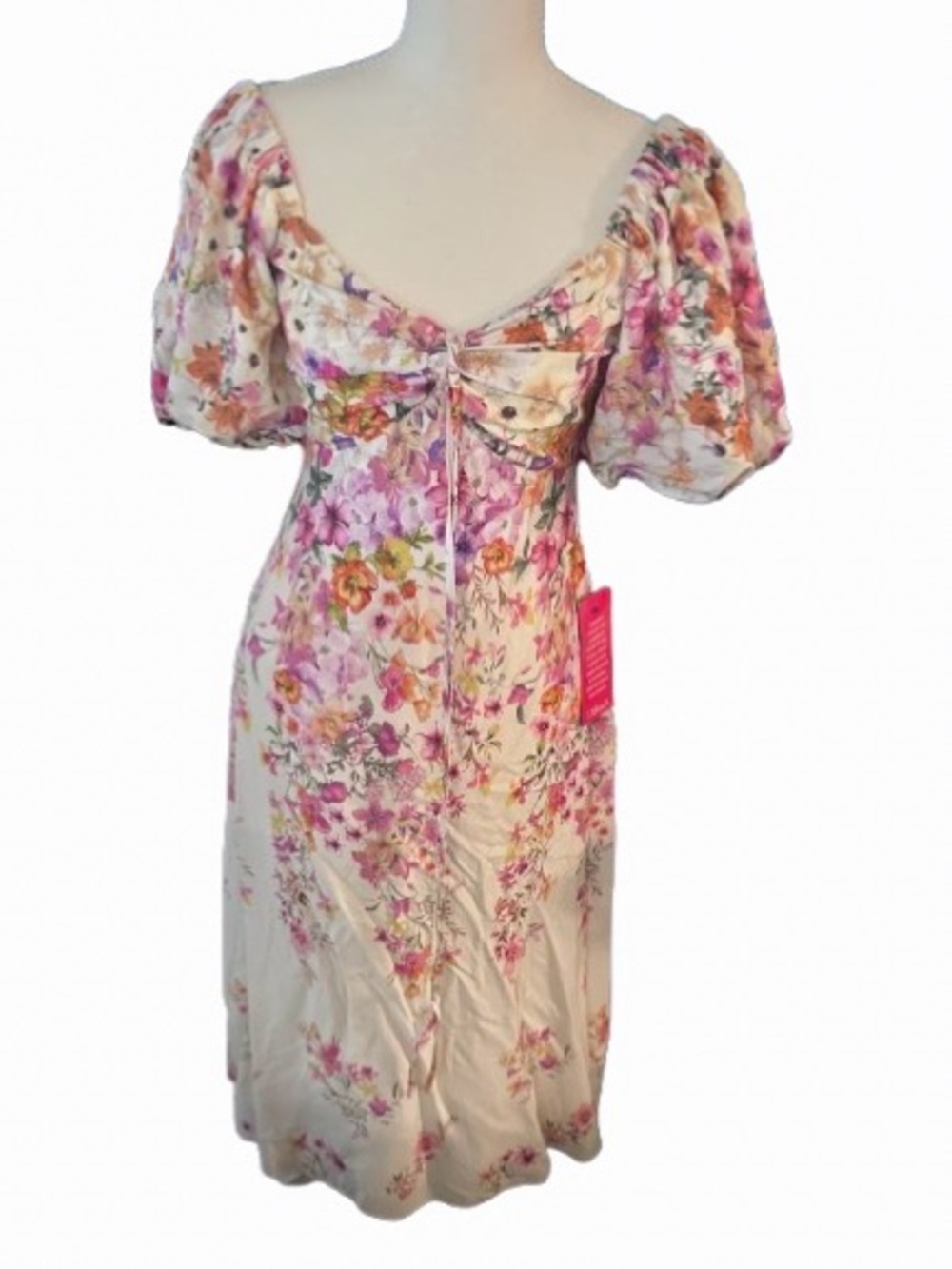 NWT Alex Marie Size 4 Dress Small Floral Puffy Sleeve Midi Tea Party Garden New